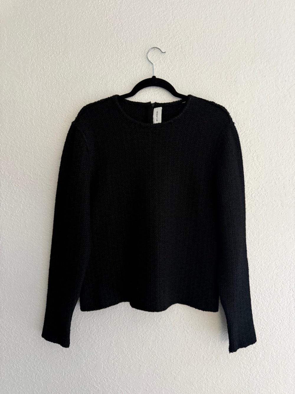 ST. JOHN Women’s Black Shimmer Tweed Multi-Zipper Pullover Sweater Coat XL